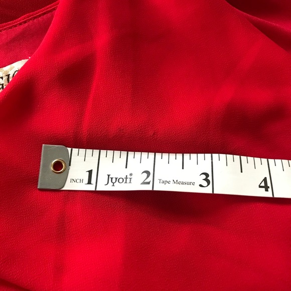 MAGIC Red Floral Sleeveless Pleated Dress Size 3X - Picture 9 of 9